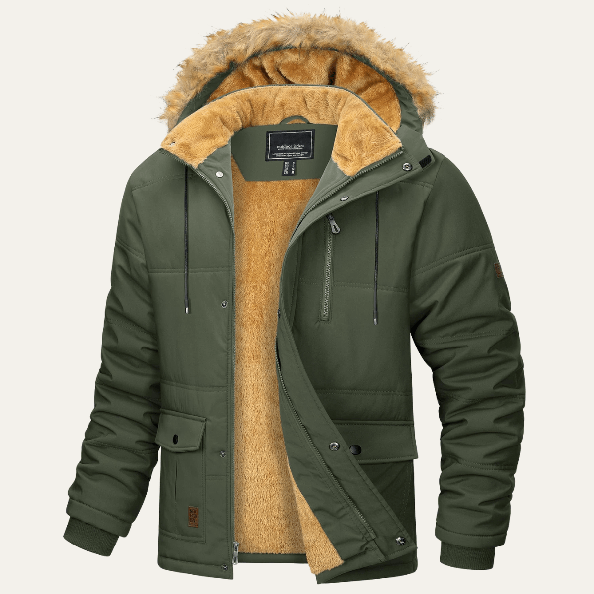 MildlyMama - The Briarcliff Men’s Winter Parka Jacket with Detachable Hood