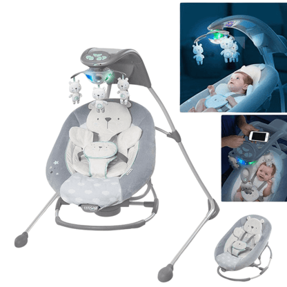 SWAYLIE™ – Electric Baby Swing Chair with Bluetooth Music & Gentle Rocking Motion