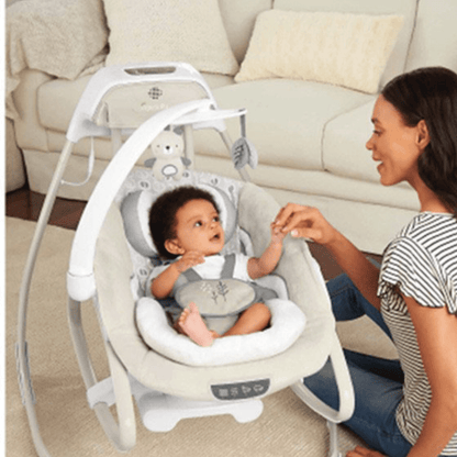 SWAYLIE™ – Electric Baby Swing Chair with Bluetooth Music & Gentle Rocking Motion