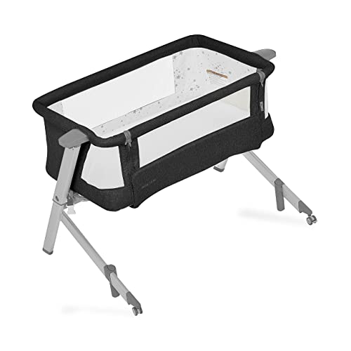 SNOOZLY™ Baby Bassinet and Beside Sleeper (Black)