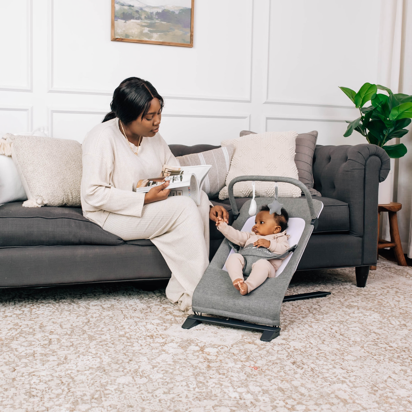 CALMY™ Deluxe Portable baby bouncer