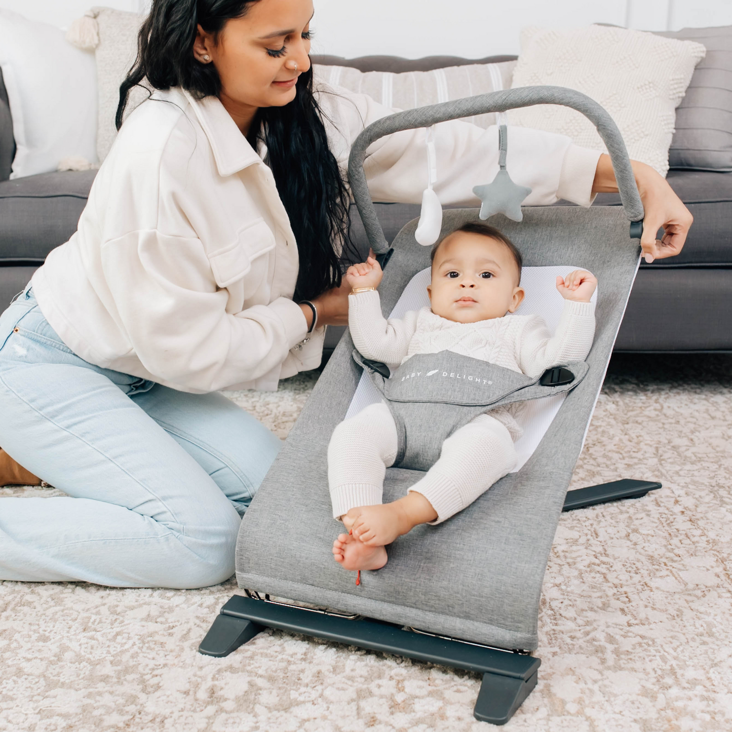 CALMY™ Deluxe Portable baby bouncer