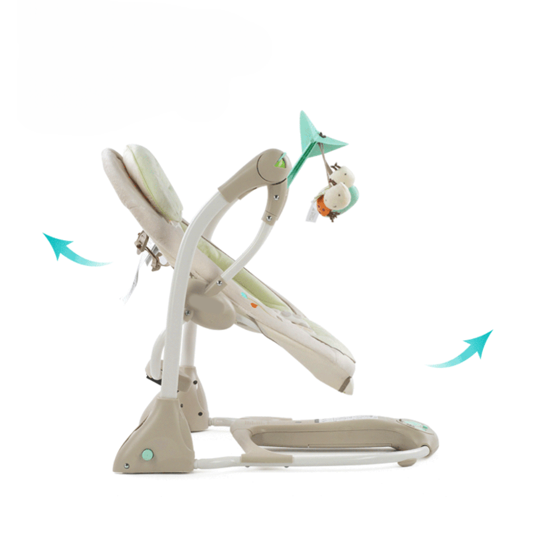 NOLLO™ – Soothing Electric Baby Swing Chair with Music, Remote & Gentle Rocking Motion