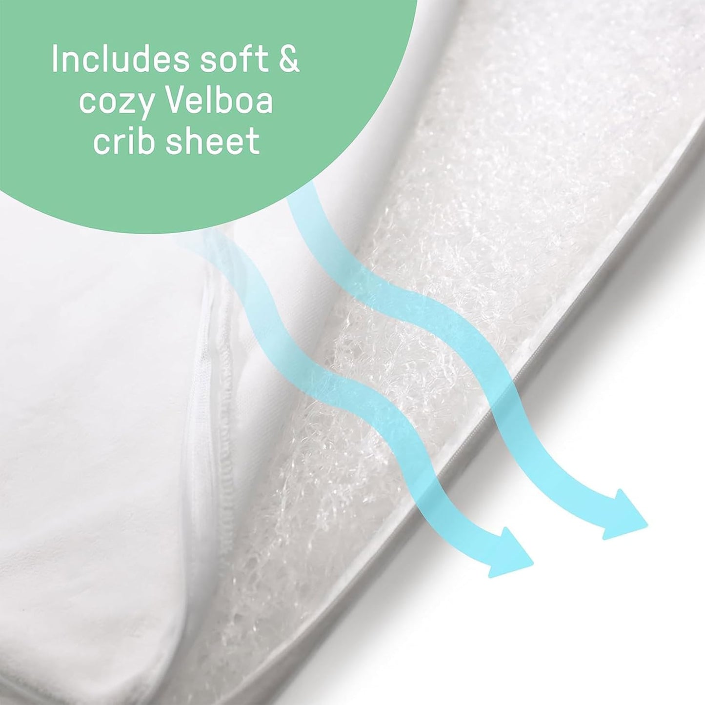 NESTLY™ - Kompakte und faltbare Babywiege mit Luftstrommatratze und mehreren Positionen