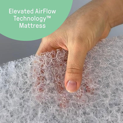 NESTLY™ - Kompakte und faltbare Babywiege mit Luftstrommatratze und mehreren Positionen