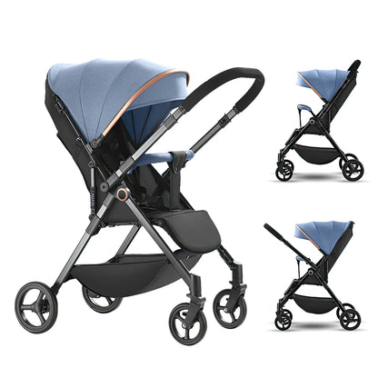 Variant image for Luxurious Portable Baby Stroller with Shock Absorption – Foldable Travel Stroller for Infants and Toddlers-1