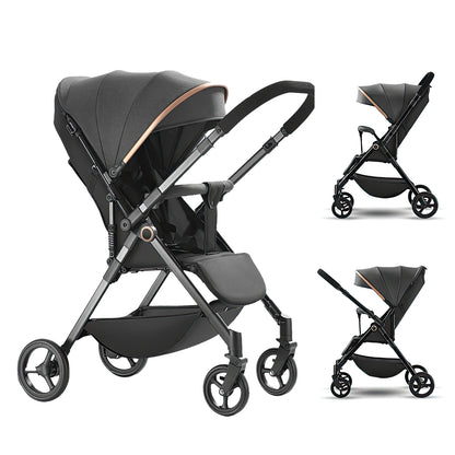 Variant image for Luxurious Portable Baby Stroller with Shock Absorption – Foldable Travel Stroller for Infants and Toddlers-3