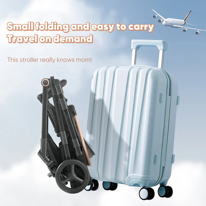 STRÖVA™ – Kompakter & Stilvoller Faltbarer Kinderwagen für moderne Eltern