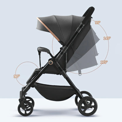 STRÖVA™ – Kompakter & Stilvoller Faltbarer Kinderwagen für moderne Eltern
