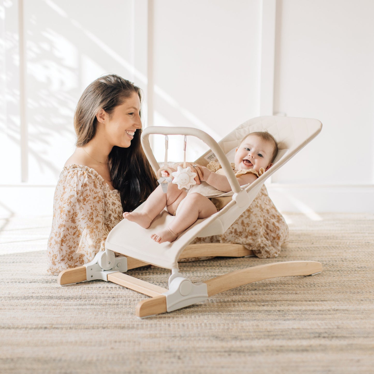 Heirloom Aspen Wood Bouncer - Organic Oat