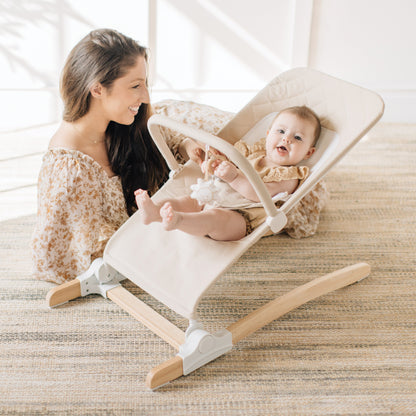 Heirloom Aspen Wood Bouncer - Organic Oat