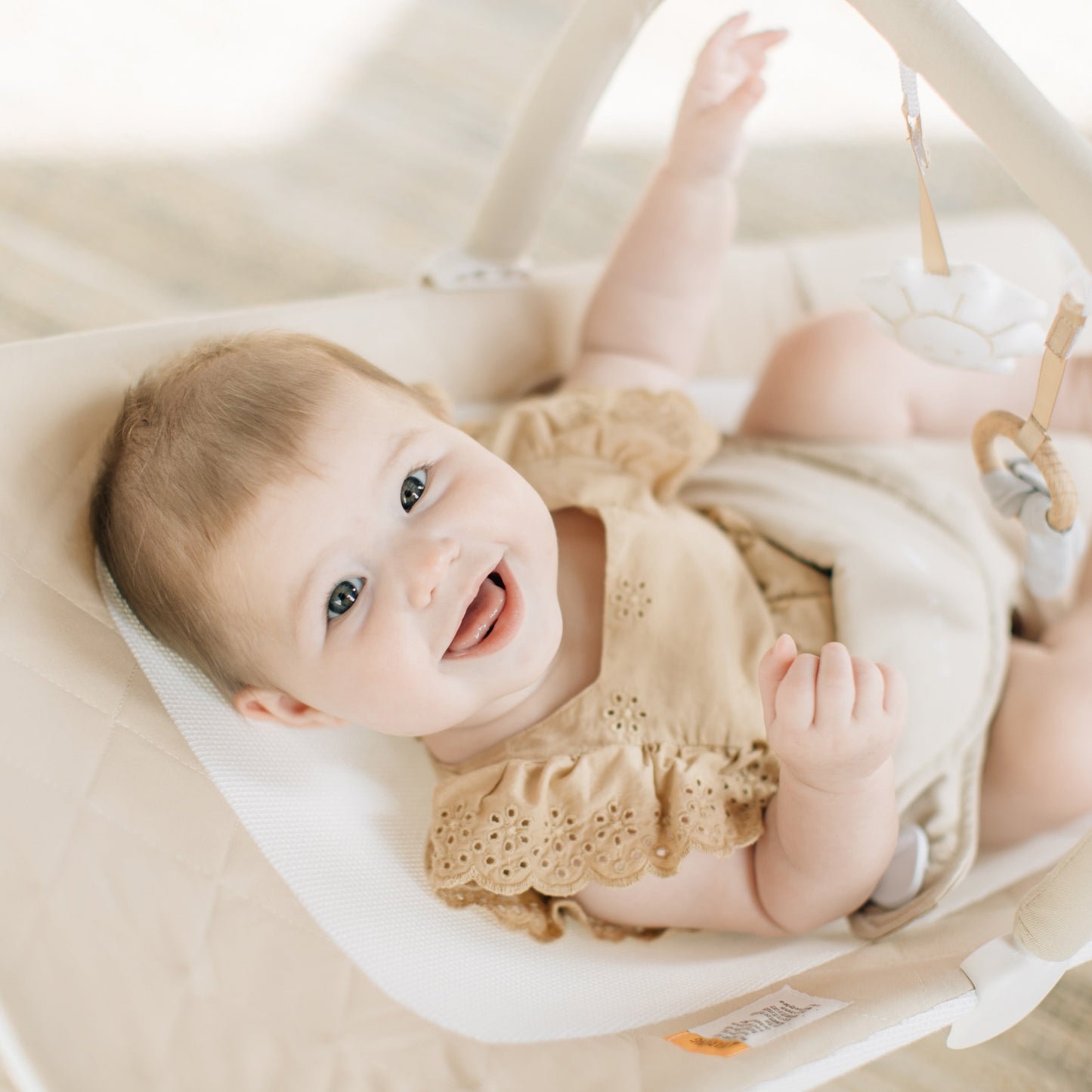 Heirloom Aspen Wood Bouncer - Organic Oat