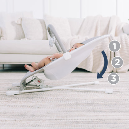 BOUNZEE™ – Leichter und stilvoller Baby-Bouncer für einfachen Alltagskomfort (0-6 Monate)