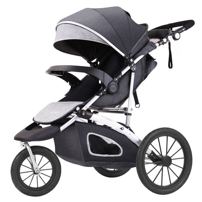 Variant image for Lightweight 2-in-1 Maternity Jogging Stroller for Toddlers with Adjustable Handlebar and Smooth-Rolling Wheels-3