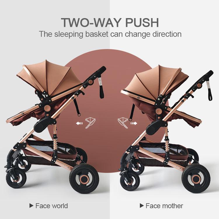 Luxury 3-in-1 Baby Stroller Travel System with Car Seat – Versatile, Lightweight, and Easy to Fold for Travel-5