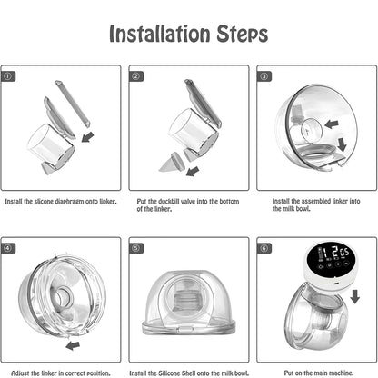 LUNARIA™ – Tragbare, freihändige Milchpumpe für stressfreies Pumpen überall