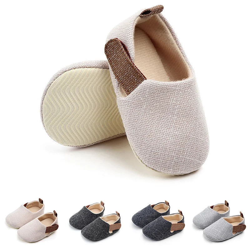 Breathable Cotton Baby Shoes – Non-Slip First Walkers for Boys & Girls | Soft Sole Toddler Shoes