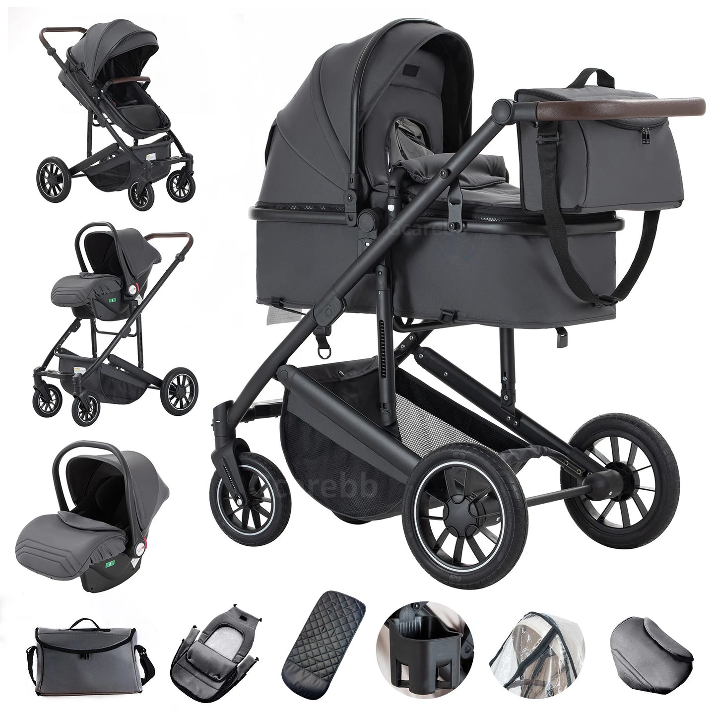KinderWagen™ – 3-in-1 Luxus Reise Kinderwagen