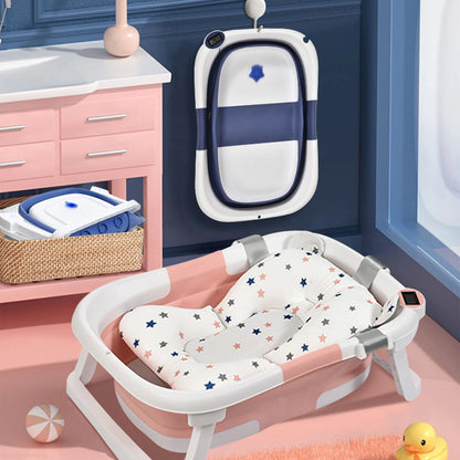 BLOOMBATH™ – Faltbare Babybadewanne mit intelligentem Thermometer & gepolstertem Komfort