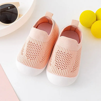 Summer Baby Shoes - Breathable Mesh Soft Sole Toddler Sneakers for Boys Girls - Lightweight Infant Shoes 0-3 Years