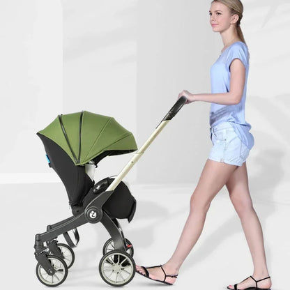 LIVI™ – 2-in-1 Babywagen & Reisesystem | Leichtgewichtiger, faltbarer und umkehrbarer Sitz für Neugeborene bis Kleinkinder