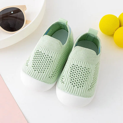 Summer Baby Shoes - Breathable Mesh Soft Sole Toddler Sneakers for Boys Girls - Lightweight Infant Shoes 0-3 Years