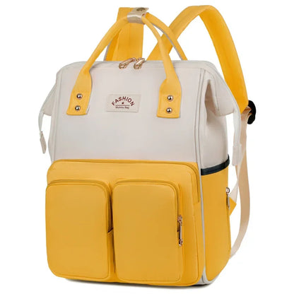 Large-Capacity Waterproof Mommy Backpack Diaper Bag for Travel – Portable Baby Bag with Stylish Design-5