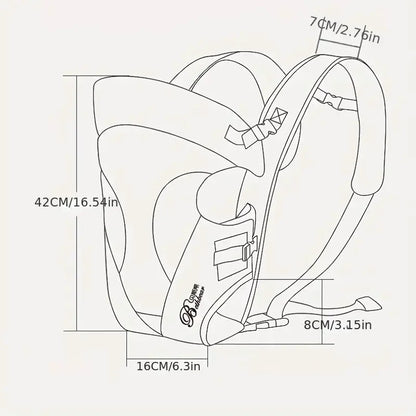 Nestléa – Ergonomischer Babytragetuch-Rucksack für freihändigen Komfort und Bindung