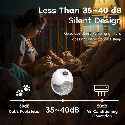 ELARA™ – Tragbare freihändige Milchpumpe | Leises, kabelloses und stressfreies Pumpen 2 Stück