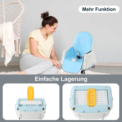 LIVY™ – 3-in-1 Faltbarer Hochstuhl für Babys mit verstellbarer Höhe und abnehmbarem Tablett