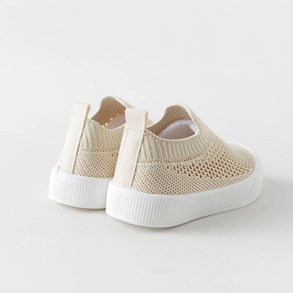 Baby Summer Shoes Breathable Mesh - Non-Slip First Walker Sneakers for Boys Girls 6-36 Months - Slip-On Infant Shoes