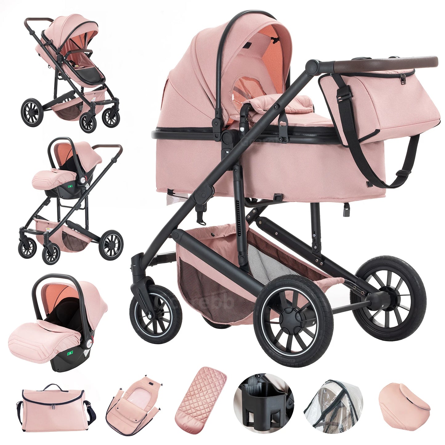 KinderWagen™ – 3-in-1 Luxus Reise Kinderwagen