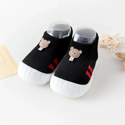Summer Baby Shoes - Soft Sole Infant Toddler Sneakers with Shock Absorption - Non-Slip Baby Socks Shoes for Boys Girls 0-24 Months