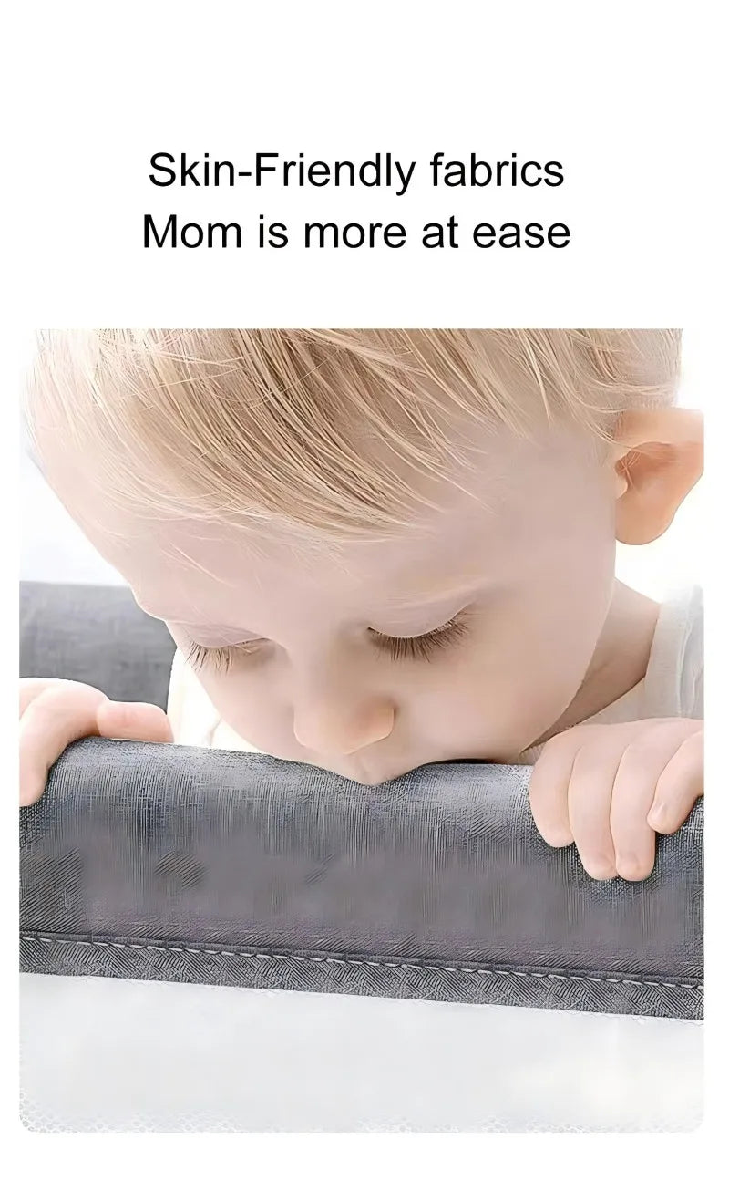 NUBI™ – 3-in-1 Baby-Bassinet, Beistellbett & Spielplatz mit Rädern & Matratze