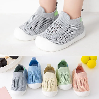 Summer Baby Shoes - Breathable Mesh Soft Sole Toddler Sneakers for Boys Girls - Lightweight Infant Shoes 0-3 Years