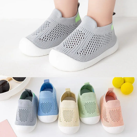 Summer Baby Shoes - Breathable Mesh Soft Sole Toddler Sneakers for Boys Girls - Lightweight Infant Shoes 0-3 Years