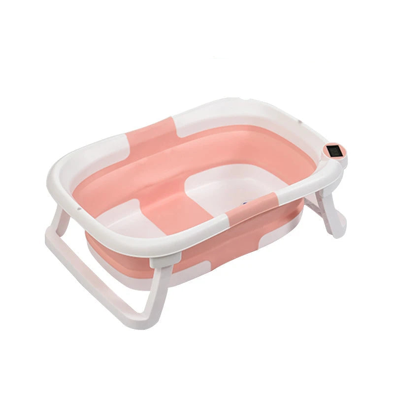 BLOOMBATH™ – Faltbare Babybadewanne mit intelligentem Thermometer & gepolstertem Komfort