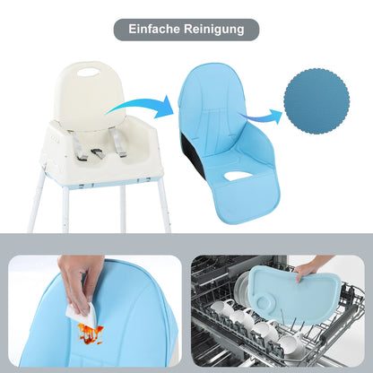 LIVY™ – 3-in-1 Faltbarer Hochstuhl für Babys mit verstellbarer Höhe und abnehmbarem Tablett