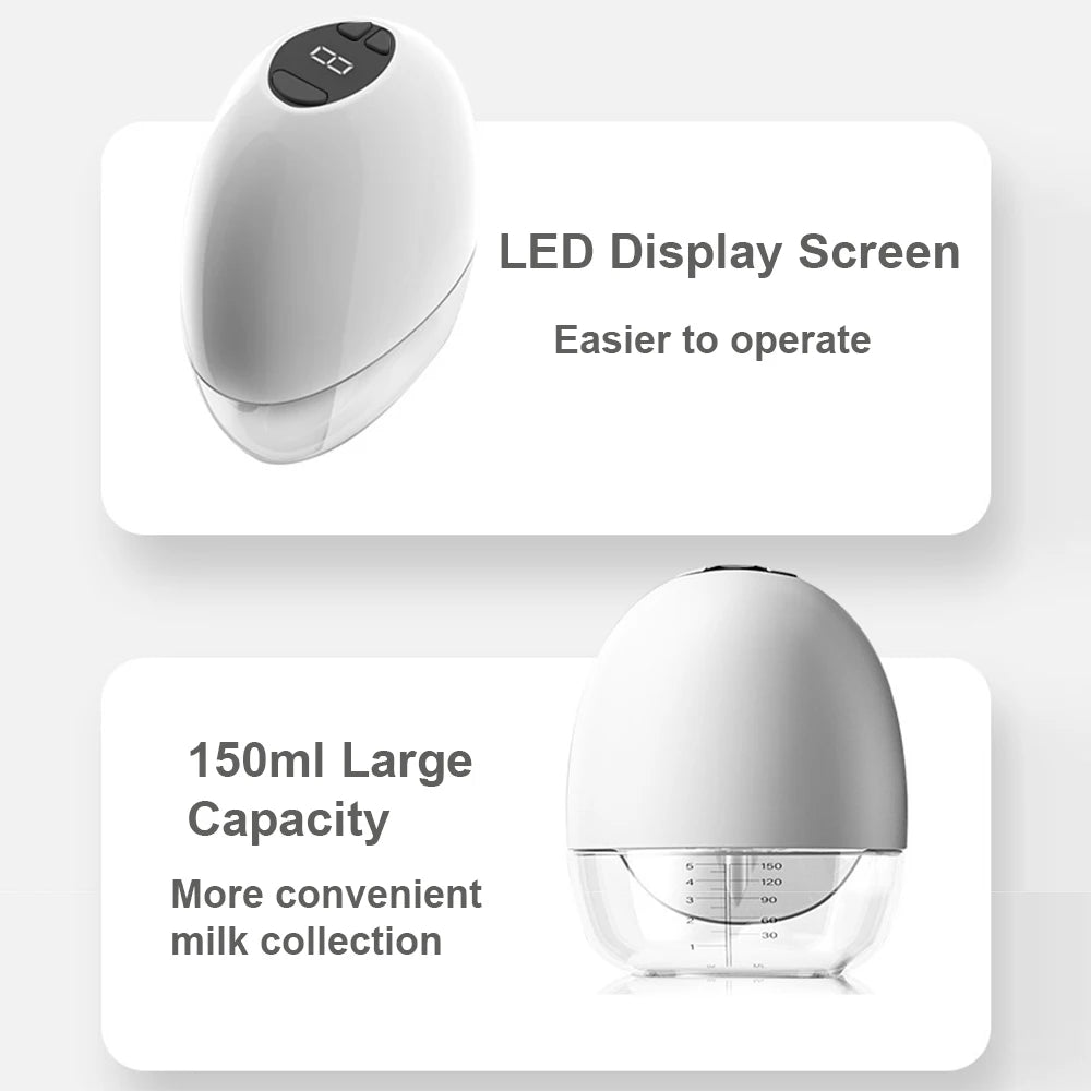 MAMORA™ – Tragbare Elektrische Milchpumpe | Hände-frei, leise & stressfreies Pumpen