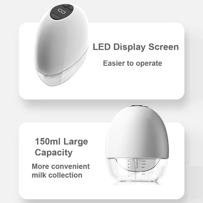 MAMORA™ – Tragbare Elektrische Milchpumpe | Hände-frei, leise & stressfreies Pumpen