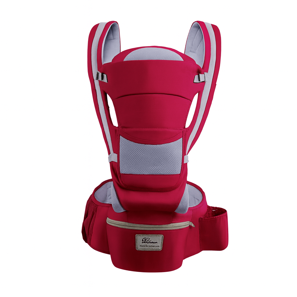 MildlyMama - Ergonomic Baby Carrier Black Size Adjustable Soft Fabric with Storage Bag Baby Carriers