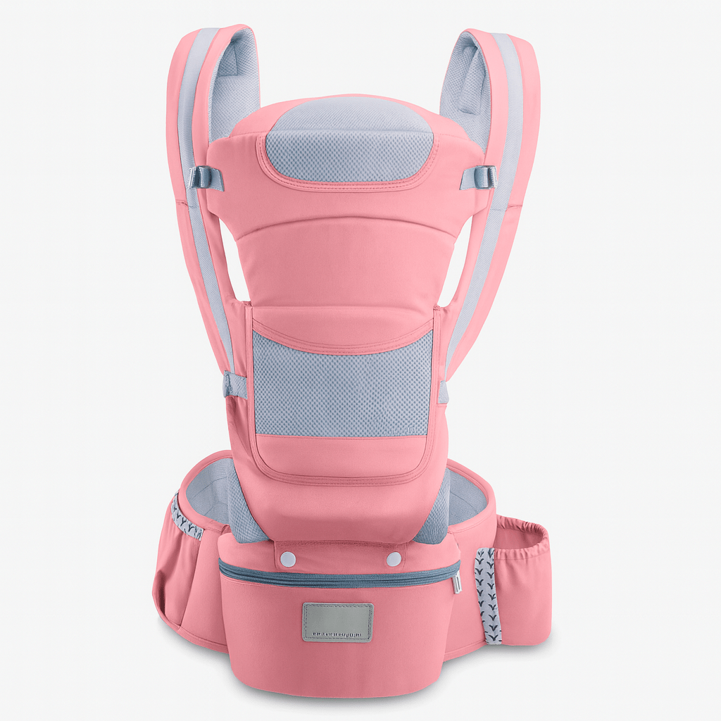 MildlyMama - Ergonomic Baby Carrier Black Size Adjustable Soft Fabric with Storage Bag Baby Carriers