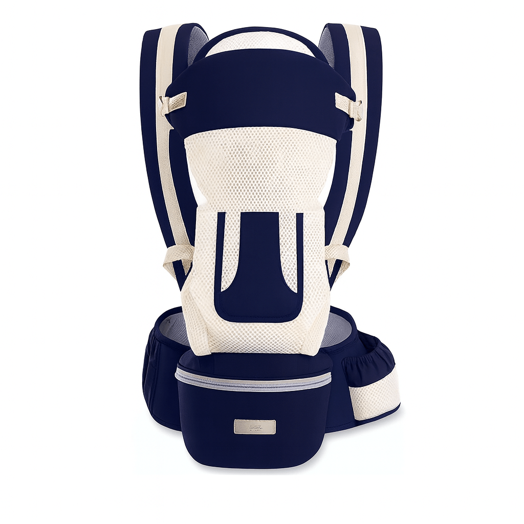 MildlyMama - Ergonomic Baby Carrier Black Size Adjustable Soft Fabric with Storage Bag Baby Carriers