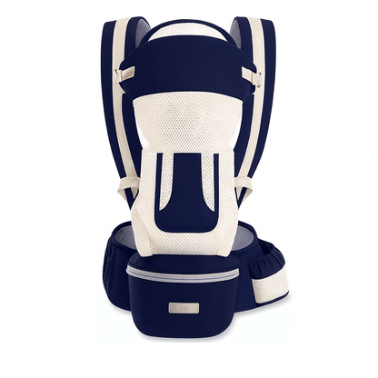 MildlyMama - Ergonomic Baby Carrier Black Size Adjustable Soft Fabric with Storage Bag Baby Carriers