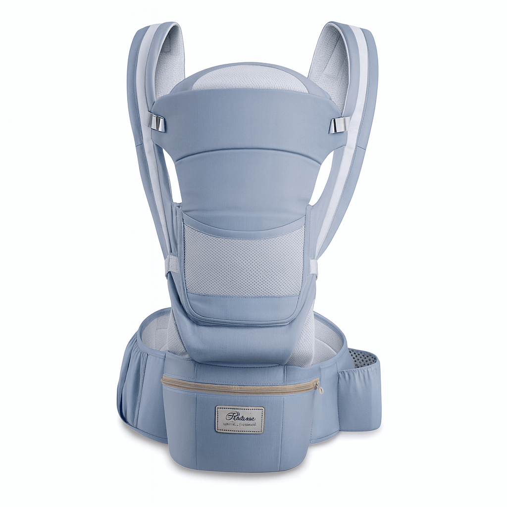 MildlyMama - Ergonomic Baby Carrier Black Size Adjustable Soft Fabric with Storage Bag Baby Carriers