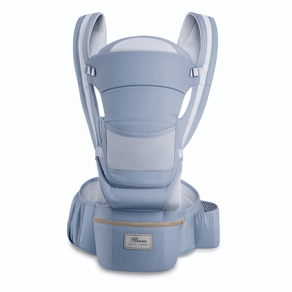 MildlyMama - Ergonomic Baby Carrier Black Size Adjustable Soft Fabric with Storage Bag Baby Carriers