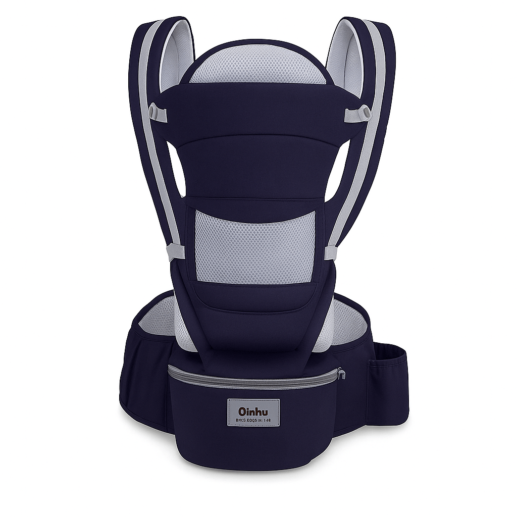 MildlyMama - Ergonomic Baby Carrier with Hip Seat for Newborns and Toddlers – Soft, Breathable Fabric, Adjustable