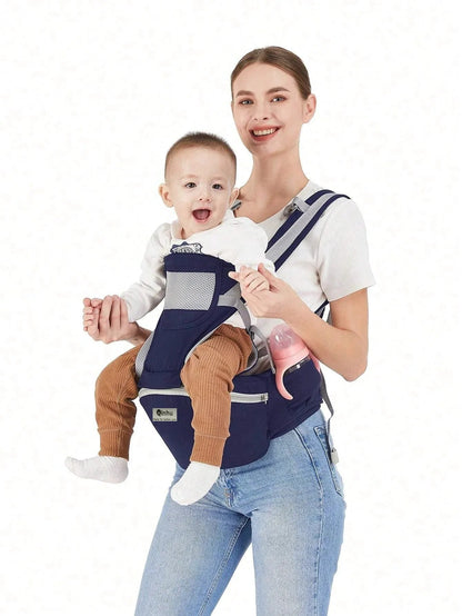 MildlyMama - Ergonomic Baby Carrier with Hip Seat for Newborns and Toddlers – Soft, Breathable Fabric, Adjustable