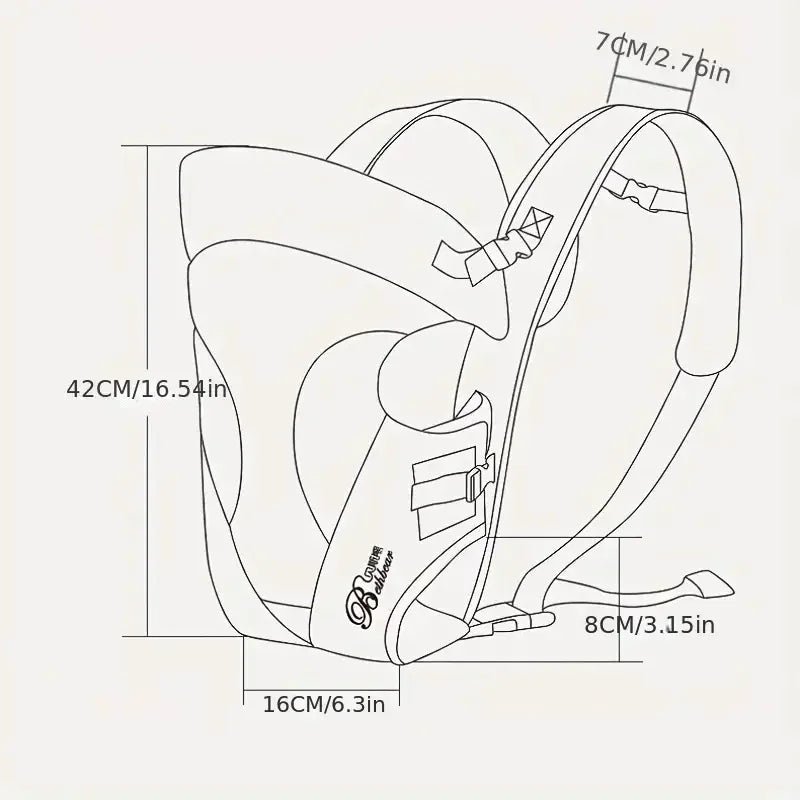 MildlyMama - Ergonomic Baby Carrier Wrap for Hands-Free Comfort – Adjustable Fit, Breathable Fabric for Newborns to Toddlers Baby Carriers