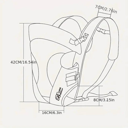 MildlyMama - Ergonomic Baby Carrier Wrap for Hands-Free Comfort – Adjustable Fit, Breathable Fabric for Newborns to Toddlers Baby Carriers